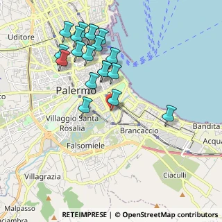 Mappa Via Maestri del Lavoro, 90124 Palermo PA, Italia (2.22053)