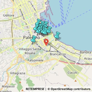 Mappa Via Maestri del Lavoro, 90124 Palermo PA, Italia (1.421)