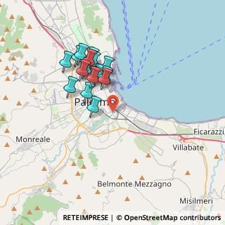 Mappa Via Maestri del Lavoro, 90124 Palermo PA, Italia (3.54125)
