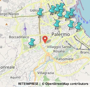 Mappa 90129 Palermo PA, Italia (2.69909)
