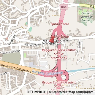 Mappa Via Sant'Anna II Tronco, 34, 89128 Reggio di Calabria, Reggio di Calabria (Calabria)