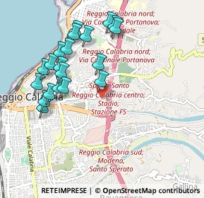 Mappa Via San Martino, 89129 Reggio di Calabria RC, Italia (1.136)