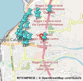 Mappa Via San Martino, 89129 Reggio di Calabria RC, Italia (1.0985)