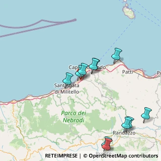 Mappa Via Indipendenza, 98070 Capri Leone ME, Italia (19.63273)