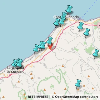 Mappa Via Indipendenza, 98070 Capri Leone ME, Italia (5.821)