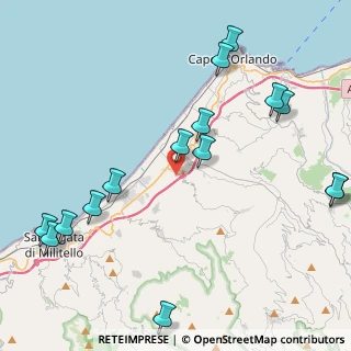 Mappa Via Indipendenza, 98070 Capri Leone ME, Italia (5.92467)