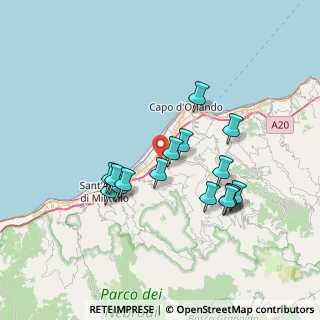 Mappa Via Indipendenza, 98070 Capri Leone ME, Italia (7.33938)