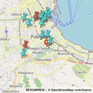 Mappa Via Gaetano Parlavecchio, 90127 Palermo PA, Italia (2.33813)