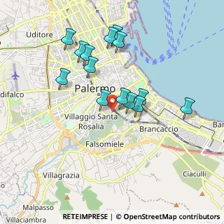 Mappa Via Gaetano Parlavecchio, 90127 Palermo PA, Italia (1.93)