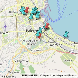 Mappa Via Gaetano Parlavecchio, 90127 Palermo PA, Italia (2.32375)