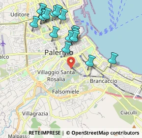 Mappa Via Gaetano Parlavecchio, 90127 Palermo PA, Italia (2.33235)
