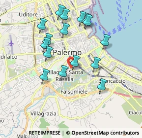 Mappa Via Volontari Italiani del Sangue, 90128 Palermo PA, Italia (2.0675)