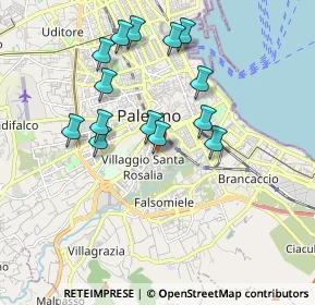 Mappa Via Volontari Italiani del Sangue, 90128 Palermo PA, Italia (1.93714)