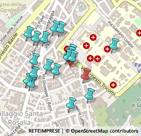 Mappa Via Volontari Italiani del Sangue, 90128 Palermo PA, Italia (0.231)