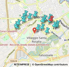 Mappa Via Carlo Citarrella, 90128 Palermo PA, Italia (0.989)
