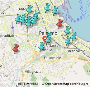 Mappa Via Carlo Citarrella, 90128 Palermo PA, Italia (2.262)