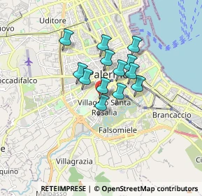 Mappa Via Carlo Citarrella, 90128 Palermo PA, Italia (1.25846)