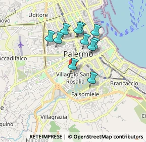 Mappa Via Carlo Citarrella, 90128 Palermo PA, Italia (1.61818)