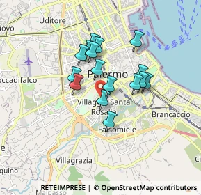 Mappa Via Carlo Citarrella, 90128 Palermo PA, Italia (1.44)