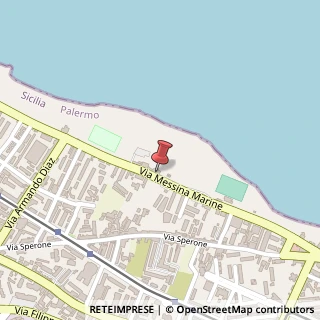Mappa Via Messina Marine, 182, 90121 Palermo, Palermo (Sicilia)