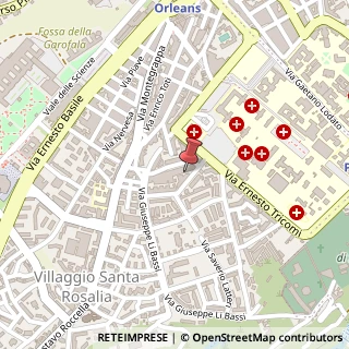 Mappa Via Andrea Cesalpino, 11, 90127 Palermo, Palermo (Sicilia)