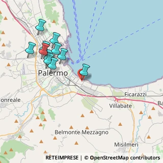 Mappa Via Federico Orsi Ferrari, 90123 Palermo PA, Italia (4.61364)