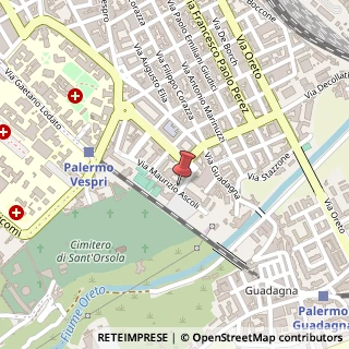 Mappa Via la Franca Sebastiano, 89, 90127 Palermo, Palermo (Sicilia)