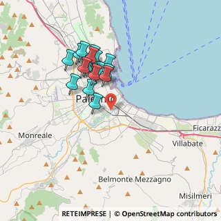 Mappa Via Guadagna, 90124 Palermo PA, Italia (3.46)