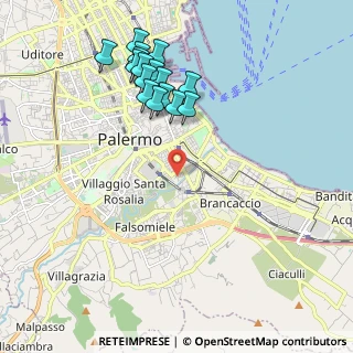 Mappa Via Guadagna, 90124 Palermo PA, Italia (2.3575)