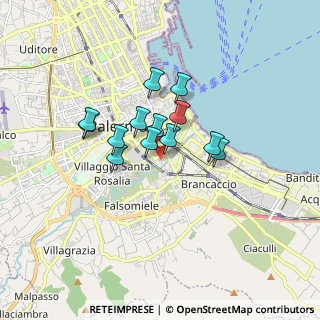 Mappa Via Guadagna, 90124 Palermo PA, Italia (1.34)