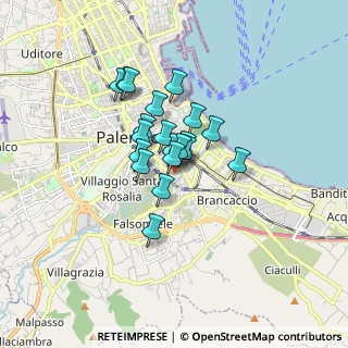 Mappa Via Guadagna, 90124 Palermo PA, Italia (1.208)