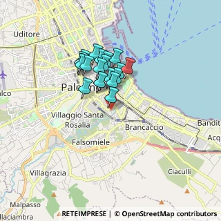 Mappa Via Guadagna, 90124 Palermo PA, Italia (1.46)