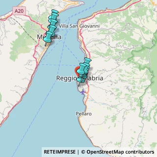 Mappa Via Argine Destro Calopinace, 89126 Reggio di Calabria RC, Italia (7.50091)
