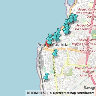 Mappa Via Argine Destro Calopinace, 89126 Reggio di Calabria RC, Italia (1.02765)
