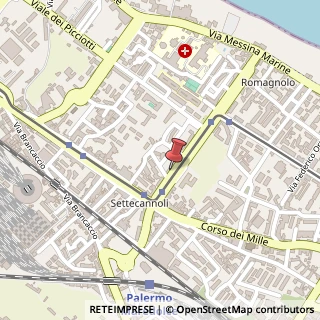 Mappa Viale Amedeo d'Aosta, 37, 90123 Palermo, Palermo (Sicilia)