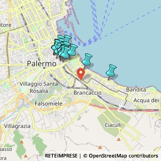 Mappa Via Letterio Lizio Bruno, 90124 Palermo PA, Italia (1.78882)