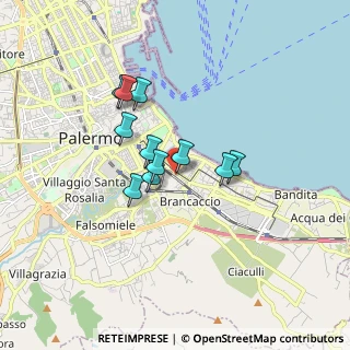 Mappa Via Letterio Lizio Bruno, 90124 Palermo PA, Italia (1.39727)