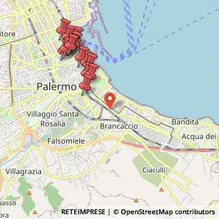 Mappa Via Letterio Lizio Bruno, 90124 Palermo PA, Italia (2.53929)