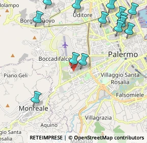 Mappa Via Colonnello Antonio Frasconà, 90129 Palermo PA, Italia (3.276)