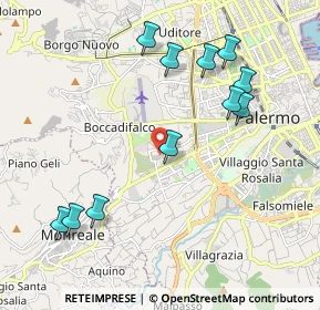 Mappa Via Colonnello Antonio Frasconà, 90129 Palermo PA, Italia (2.45455)
