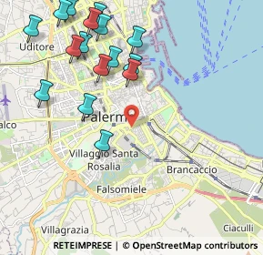 Mappa Via Giuseppe Patricolo, 90127 Palermo PA, Italia (2.7025)