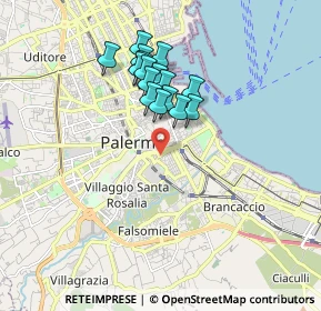 Mappa Via Giuseppe Patricolo, 90127 Palermo PA, Italia (1.61438)