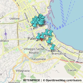 Mappa Via Giuseppe Patricolo, 90127 Palermo PA, Italia (1.6085)