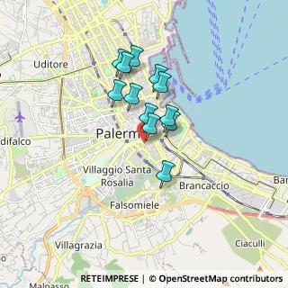 Mappa Via Giuseppe Patricolo, 90127 Palermo PA, Italia (1.39333)