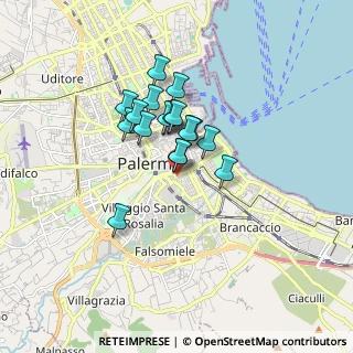 Mappa Via Giuseppe Patricolo, 90127 Palermo PA, Italia (1.30778)