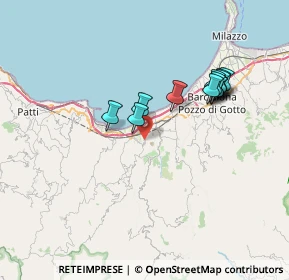 Mappa Via Nuova Messina, 98054 Furnari ME, Italia (7.25)