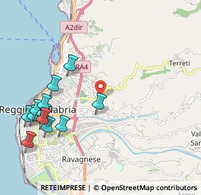 Mappa Via Reggio Campi II Tronco Diram, 89126 Reggio di Calabria RC, Italia (2.725)