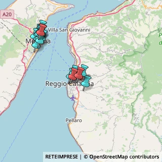 Mappa Via Reggio Campi 2º Tronco dir Barreca, 89126 Reggio di Calabria RC, Italia (9.47)