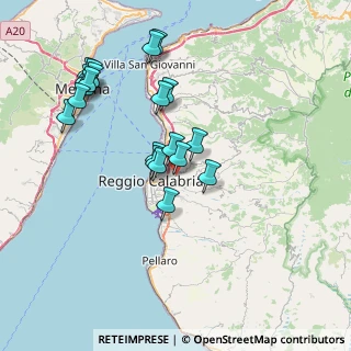 Mappa Via Reggio Campi 2º Tronco dir Barreca, 89126 Reggio di Calabria RC, Italia (8.251)