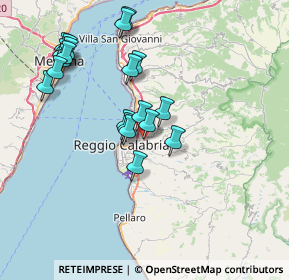 Mappa Via Reggio Campi 2º Tronco dir Barreca, 89126 Reggio di Calabria RC, Italia (8.251)